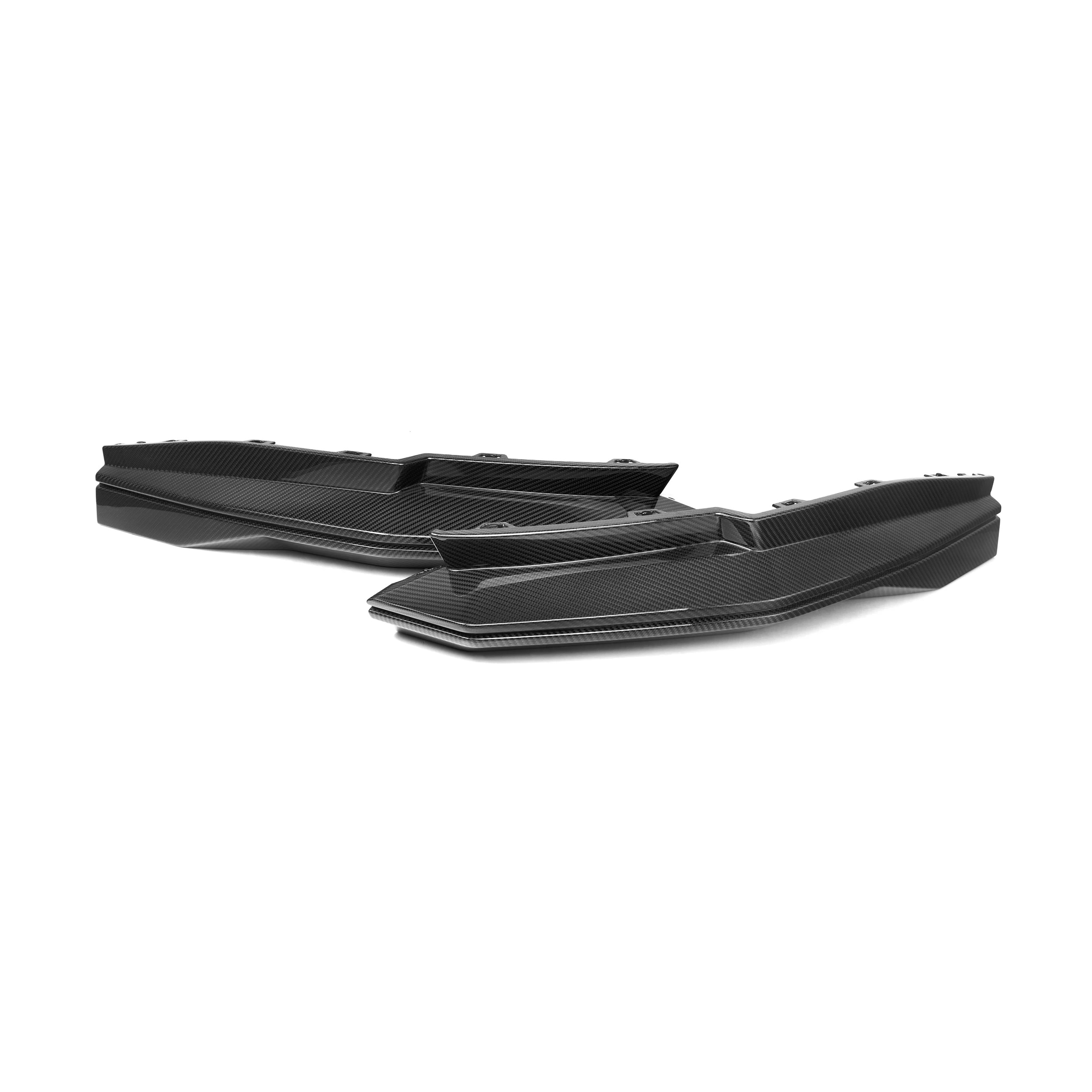 Dry Carbon Fiber SQ-B Style Rear Bumper Canards Splitters 2021+ for  M3 G80 4-Door Compatible SQ-B Diffuser G80 Splitters